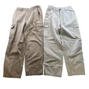 Bill Blass Women Cargo Pants Size 10 Relaxed Baggy Straight Outdoors Casual